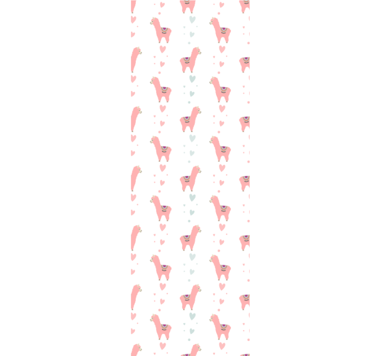 Playful Llama Motif animals wallpaper - TenStickers