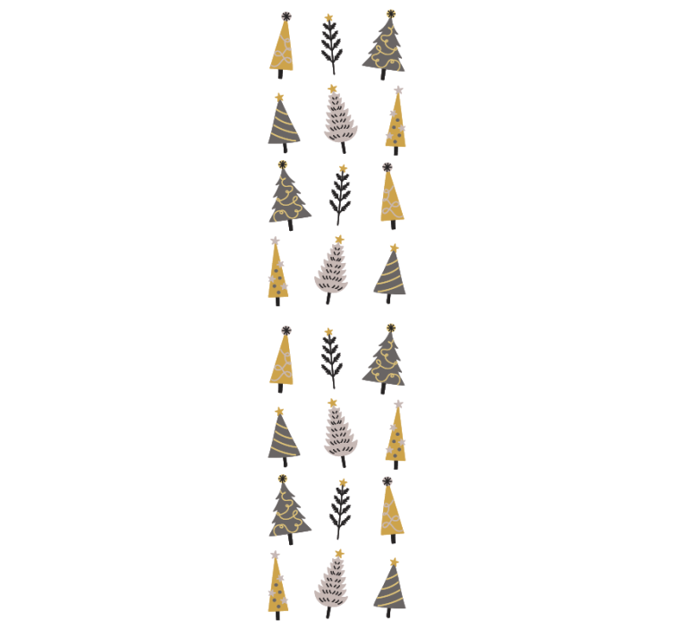 Holiday Tree Pattern holiday christmas wallpaper - TenStickers