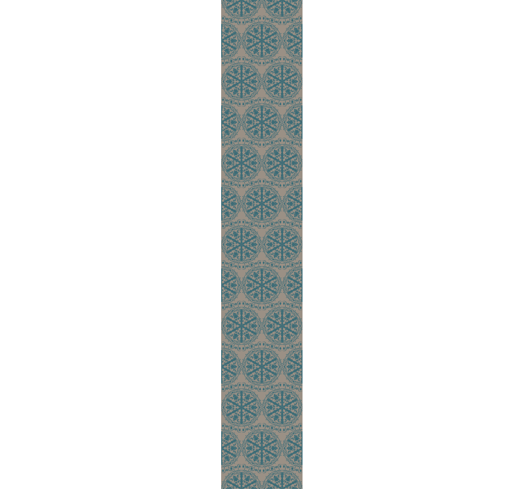 Unique blue and grey pattern Vintage Wallpaper - TenStickers