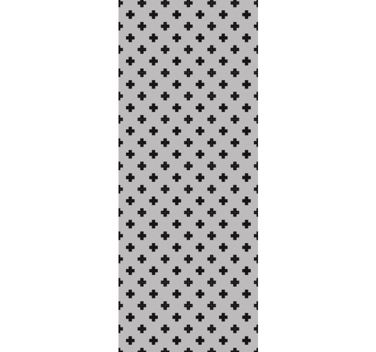 Cross Pattern geometric wallpaper - TenStickers