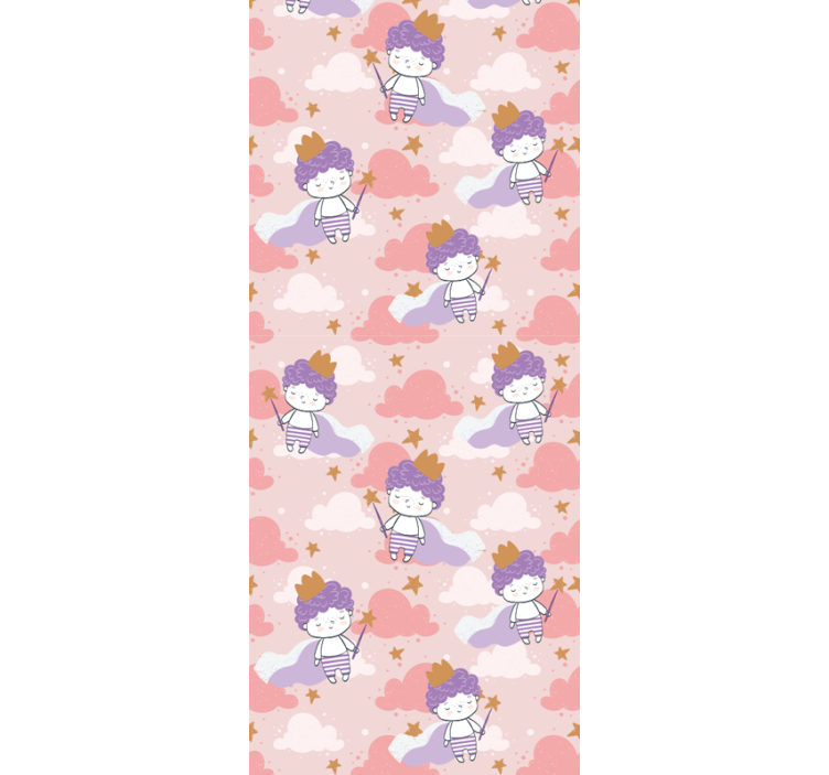 Cherubic Fantasy nursery room wallpaper - TenStickers