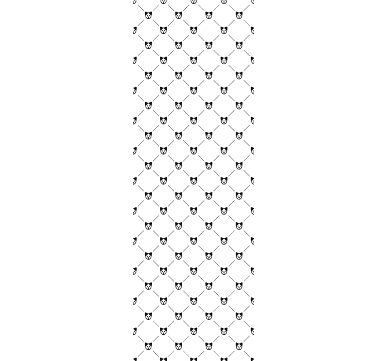 Cat Silhouette Pattern cats wallpaper - TenStickers