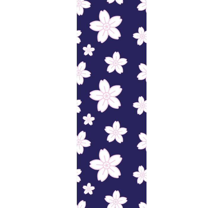 Daisy blossom pattern flowers wallpaper - TenStickers