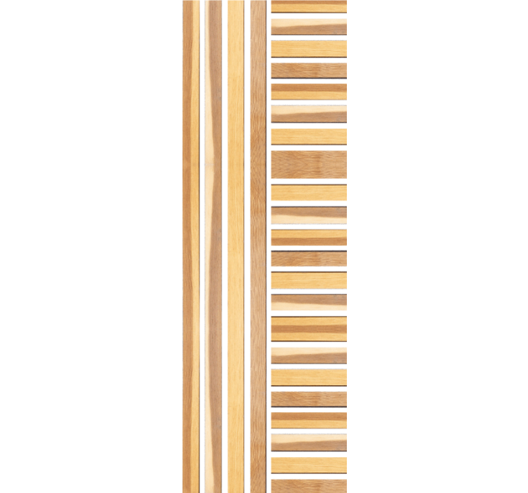 Banding Wood wallpaper striped - TenStickers