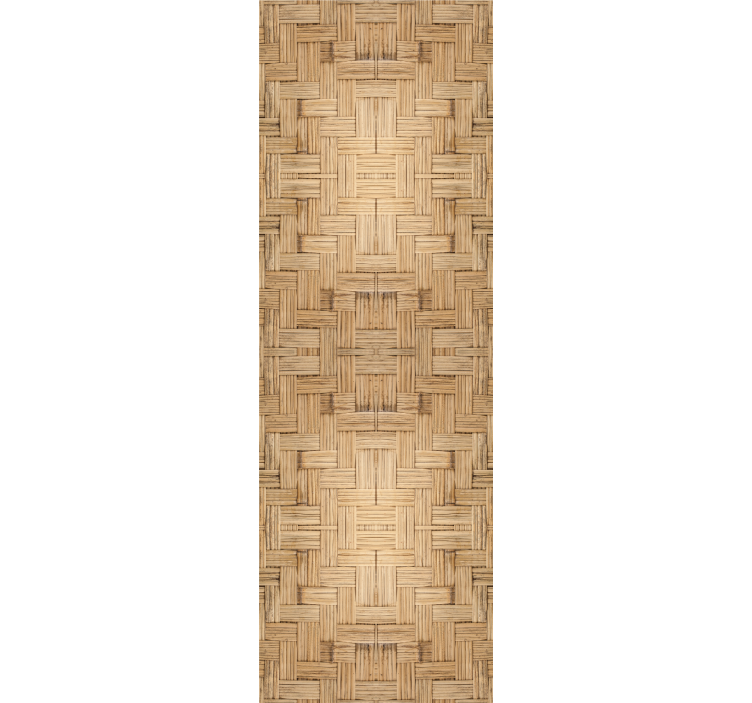 Basket Weave Pattern wood effect wallpaper - TenStickers