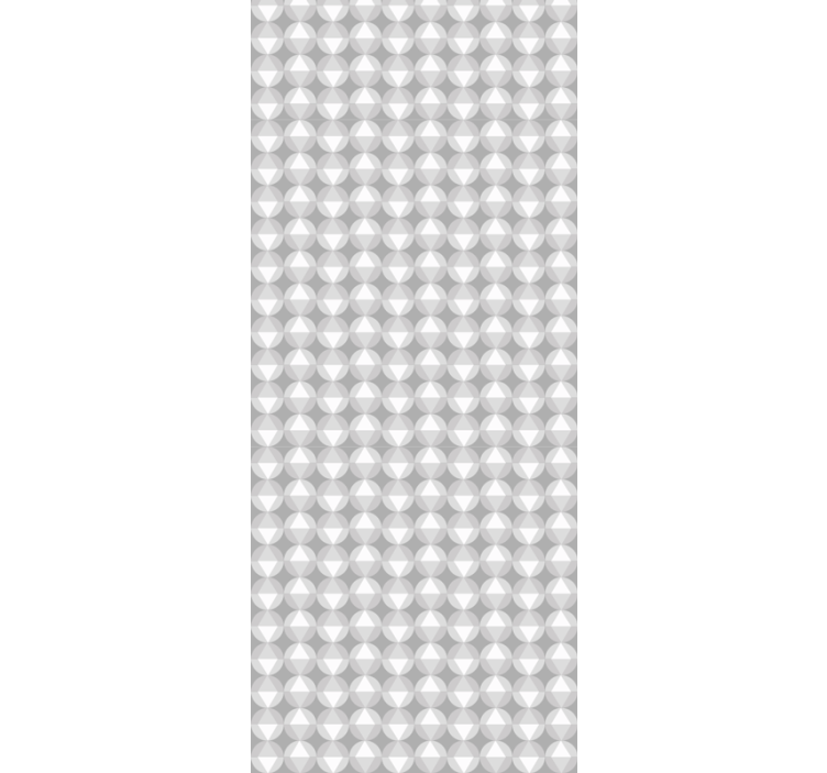 Gray Circular Pattern geometric wallpaper - TenStickers