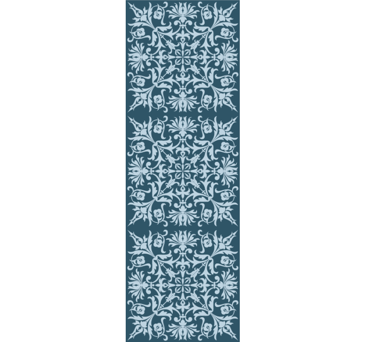 Floral wallpaper with ornamental floral pattern - TenStickers