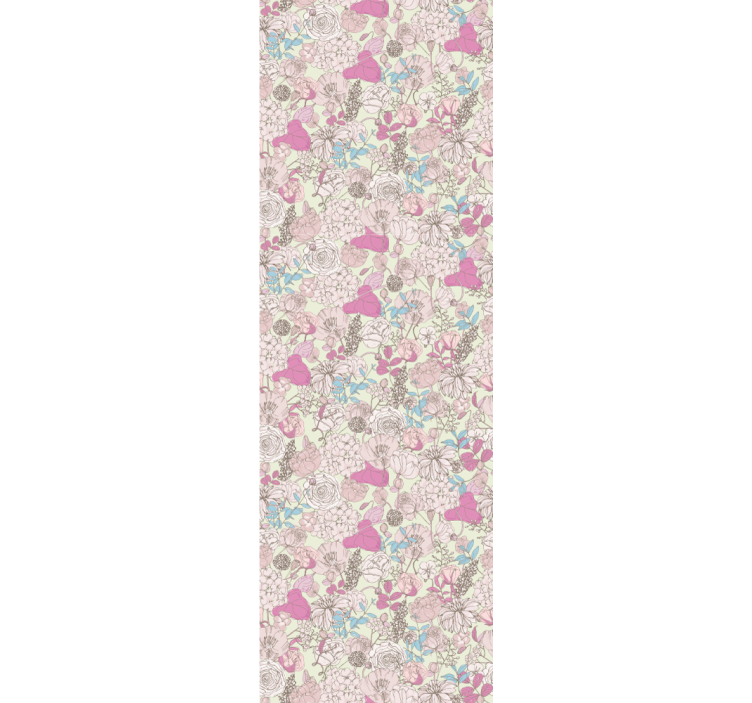 Vintage classic garden floral wallpaper - TenStickers