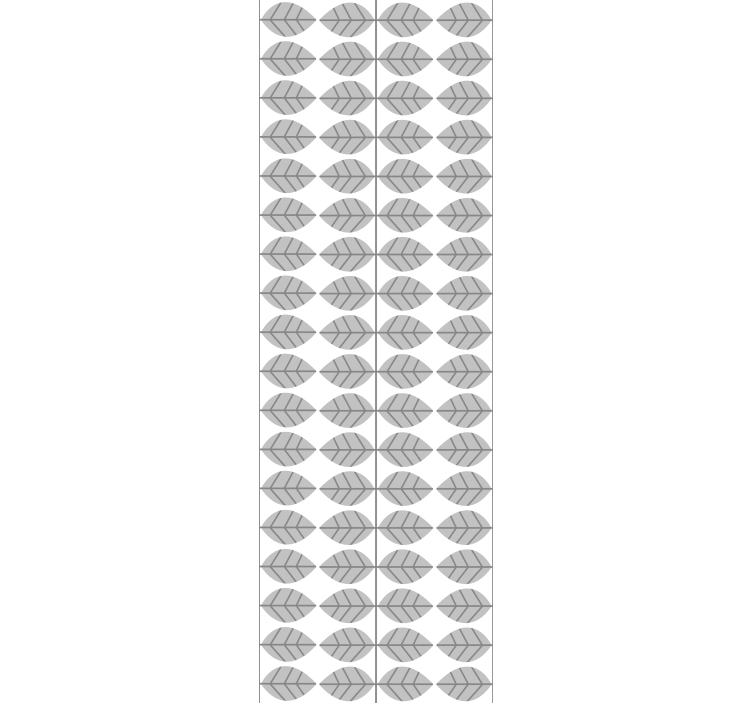 Graceful foliage composition wallpaper for dining area - TenStickers