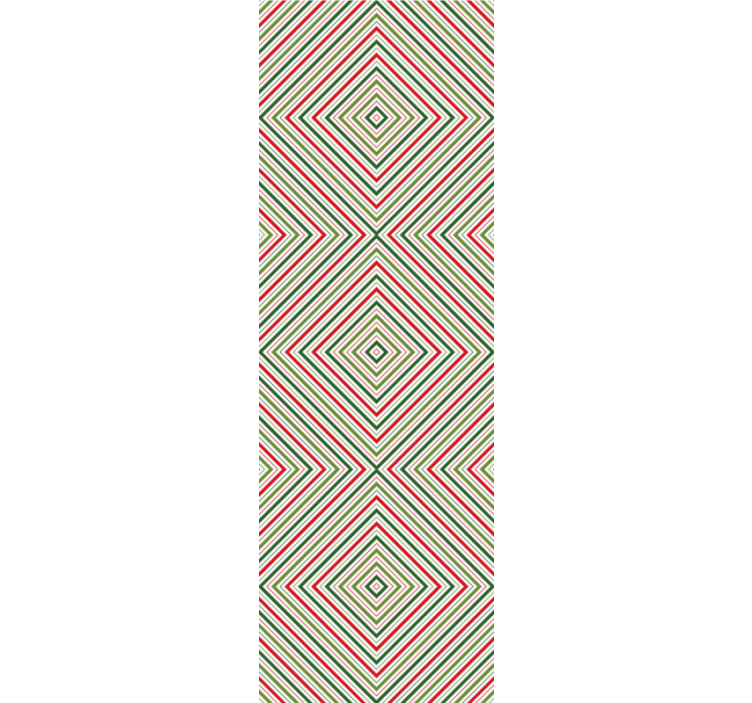 Festive squares holiday christmas wallpaper - TenStickers