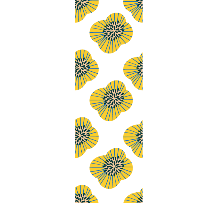 Stylish Floral Pattern flowers wallpaper - TenStickers