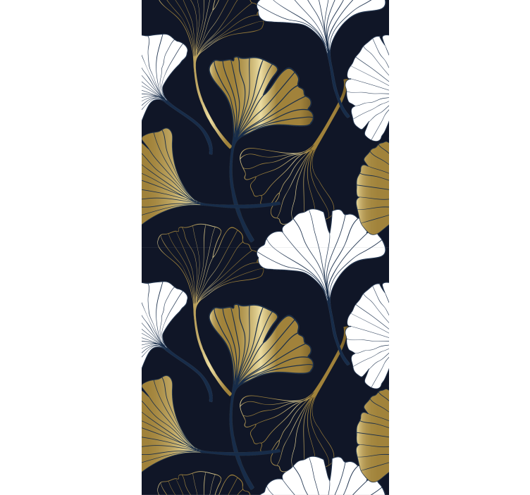 Ginkgo Leaf Composition floral wallpaper - TenStickers