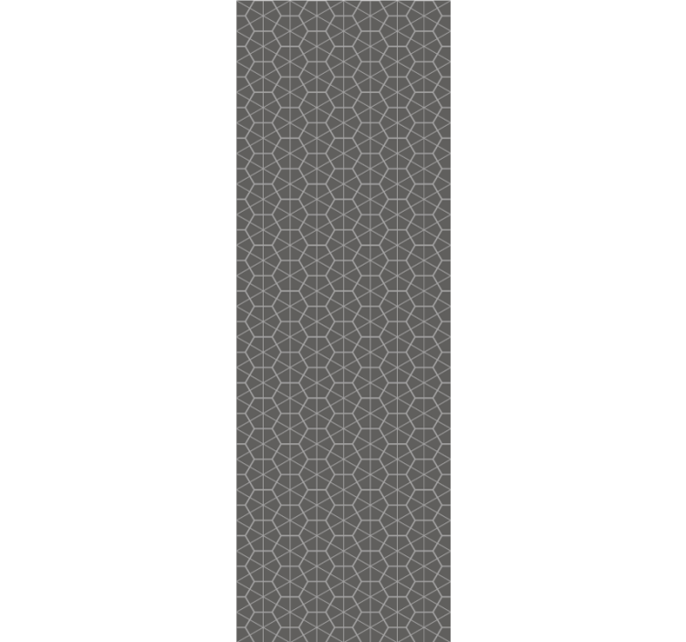 Gray hexagonal design wallpaper geometric - TenStickers