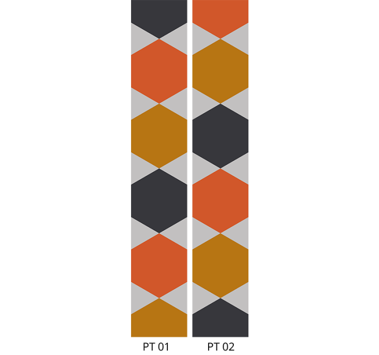 Honeycomb Shapes wallpaper geometric - TenStickers