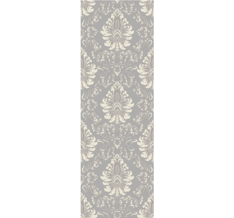 Elegant ornamental patterns entrance wallpaper - TenStickers