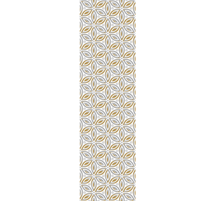 Patterned Floral Motif tile effect wallpaper - TenStickers