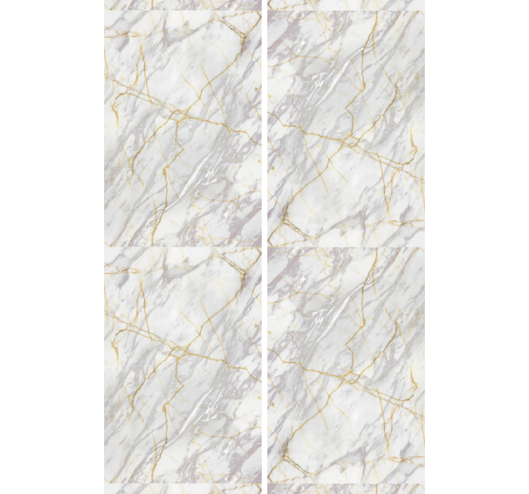 Grey and golden surface marble effect wallpaper - TenStickers