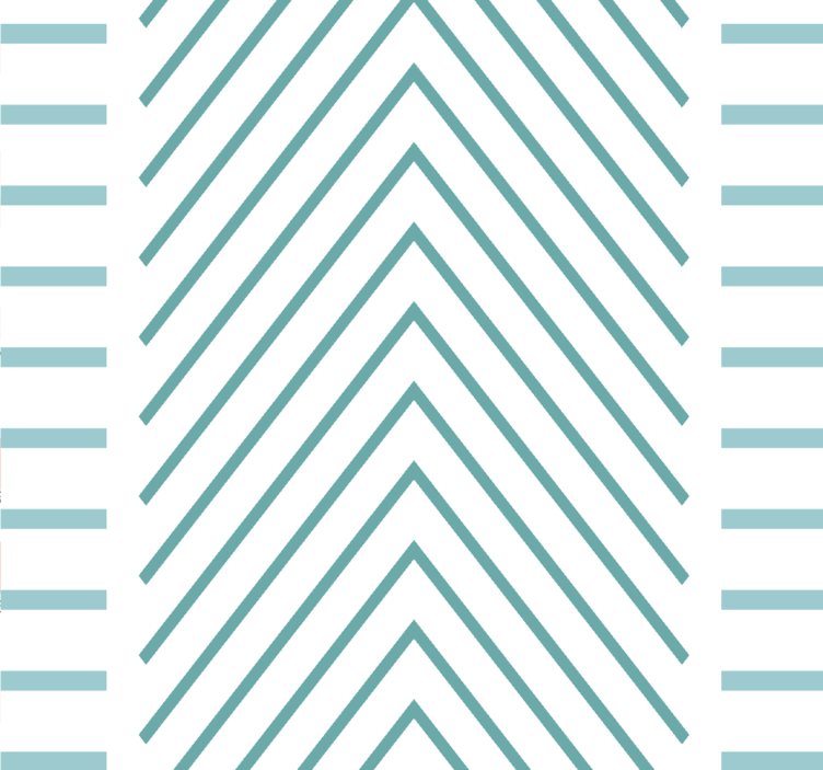 Stylish chevron lines living area wallpaper - TenStickers