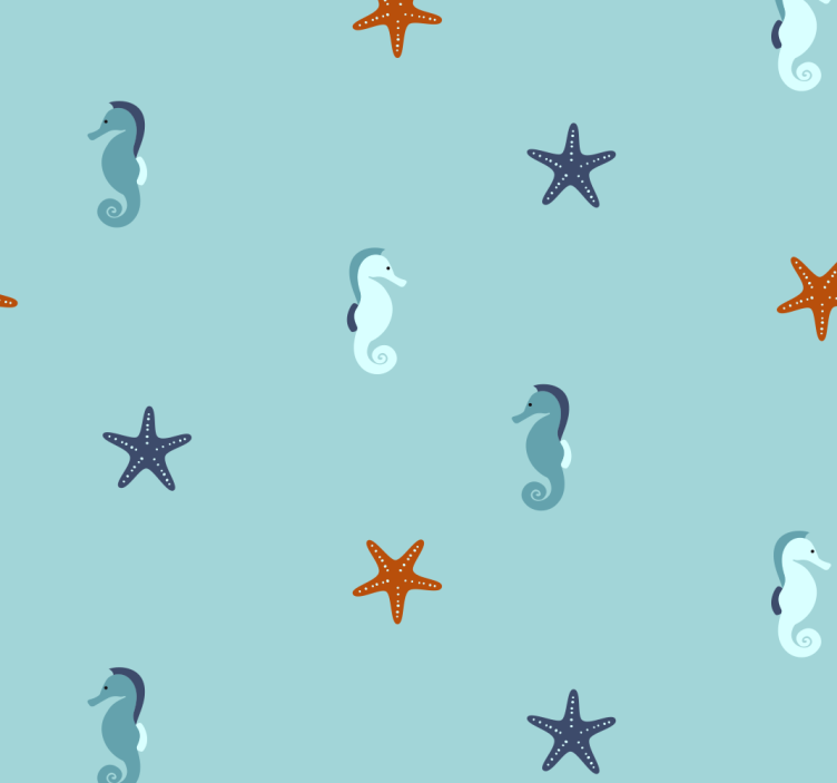 Seaside Imagery wallpaper childrens room - TenStickers