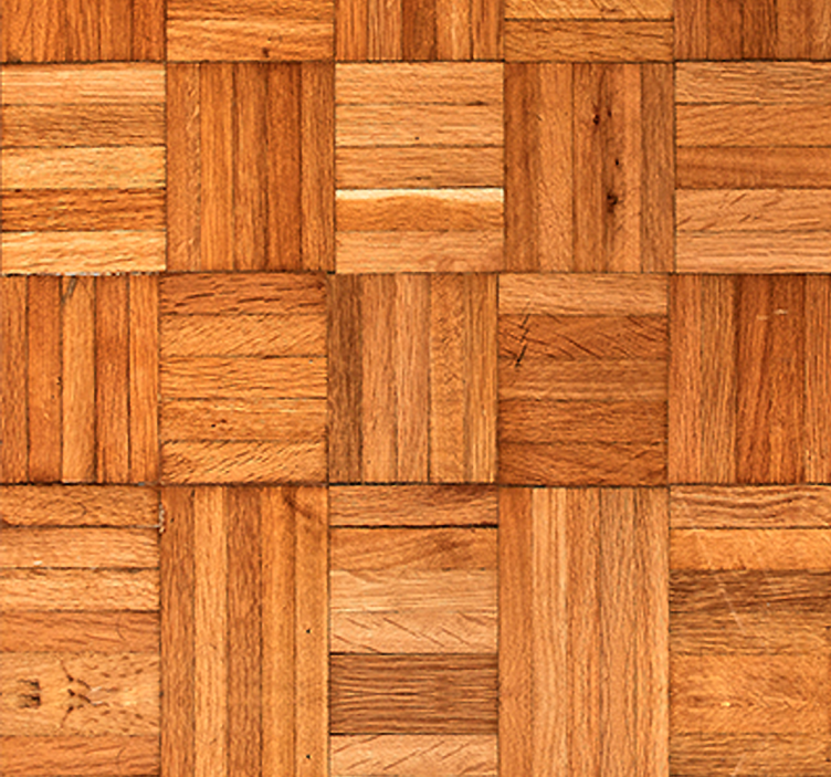 Parquet Pattern wood effect wallpaper - TenStickers