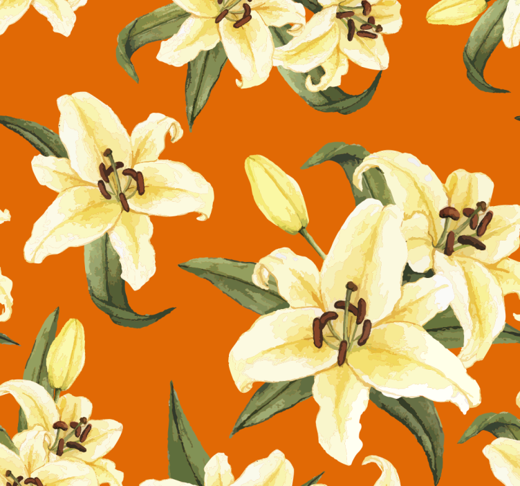 Floral Explosion flowers wallpaper - TenStickers