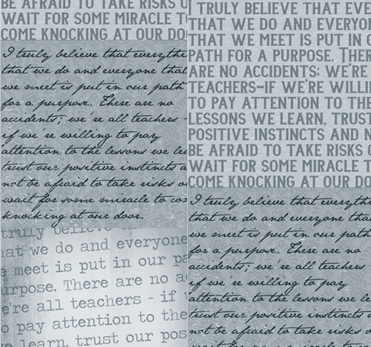 Inspirational Text lettering wallpaper - TenStickers