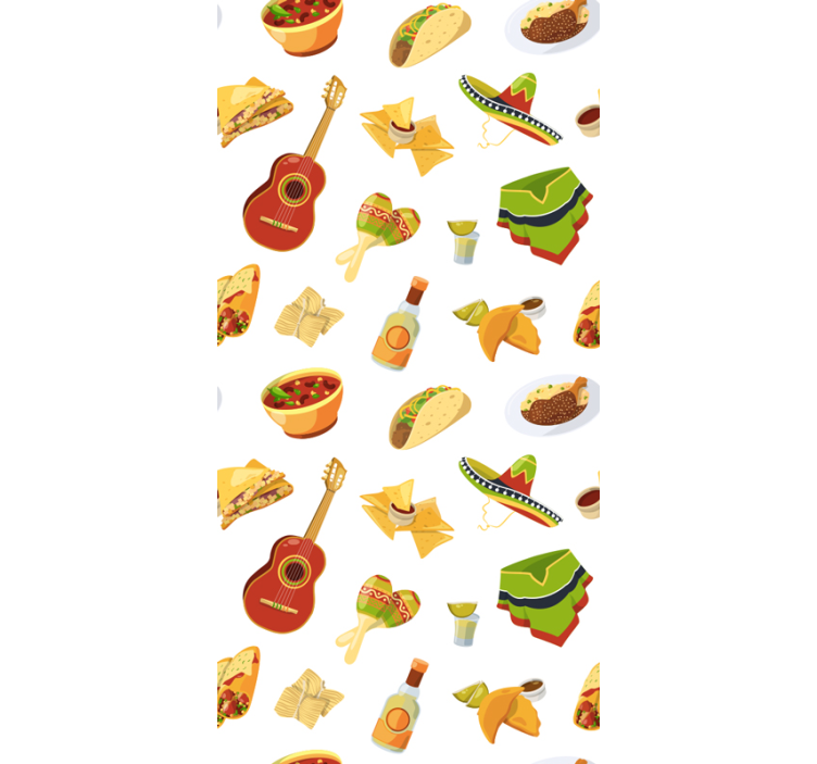 Mexican Cuisine Motifs custom wallpaper - TenStickers