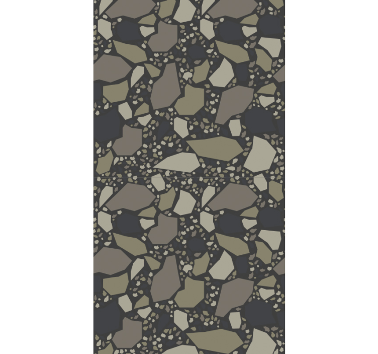 Abstract grey arrangement stone effect wallpaper - TenStickers