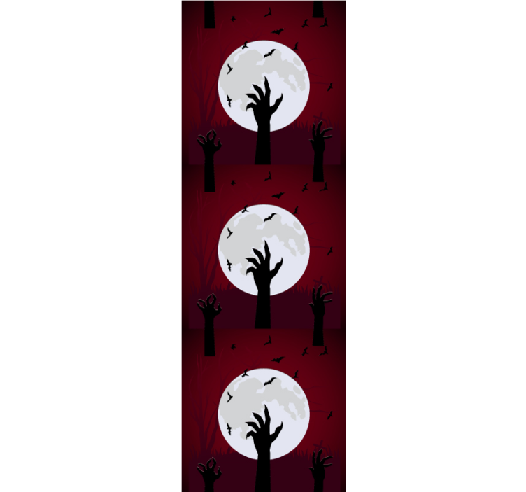 Creepy Moonlit Scene cute halloween wallpaper - TenStickers