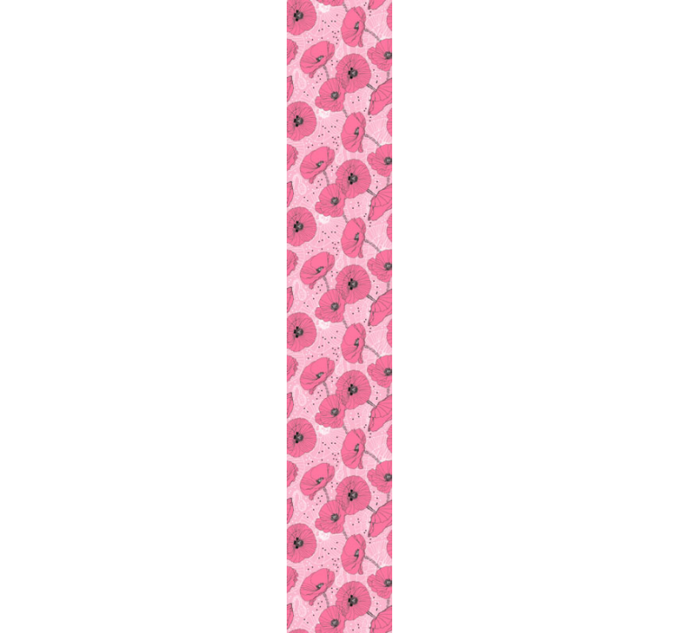 Pink Floral Patterns flowers wallpaper - TenStickers