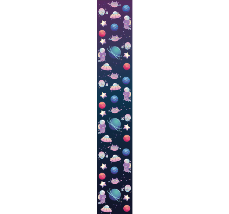 Outer space adventure wallpaper childrens room - TenStickers