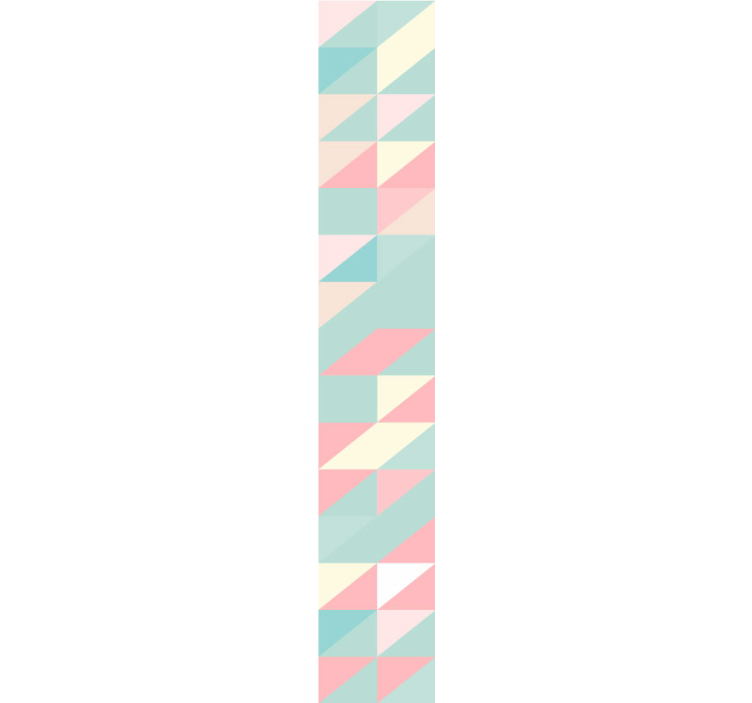 Angular Pastel Triangles wallpaper geometric - TenStickers