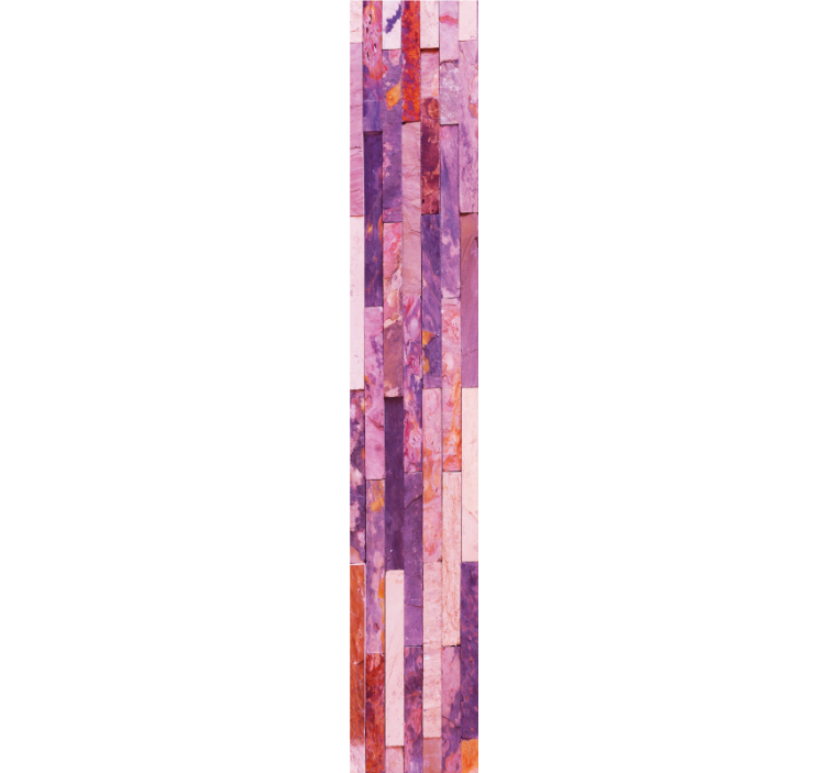 Pink elegant panels marble effect wallpaper - TenStickers