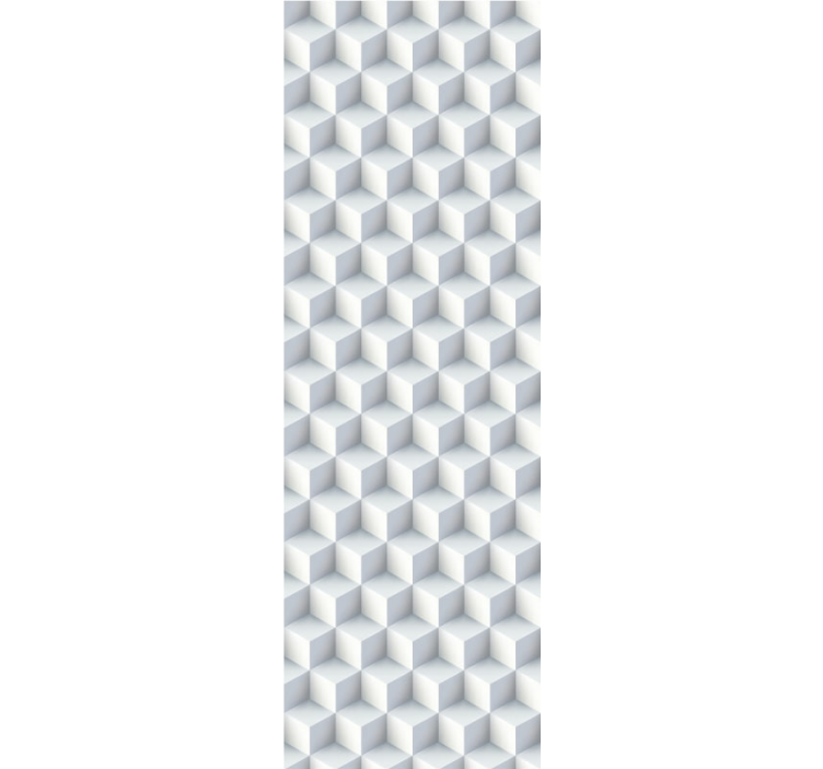 Cubic Illusion wallpaper geometric - TenStickers