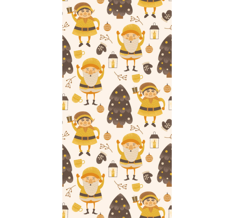 Forest Friends holiday christmas wallpaper - TenStickers