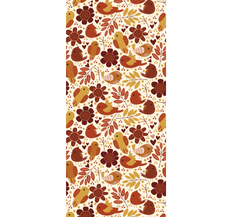 Botanical Motifs leaves wallpaper - TenStickers