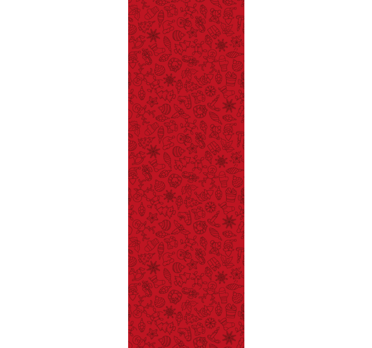 Two tones decorations Christmas Wallpaper - TenStickers