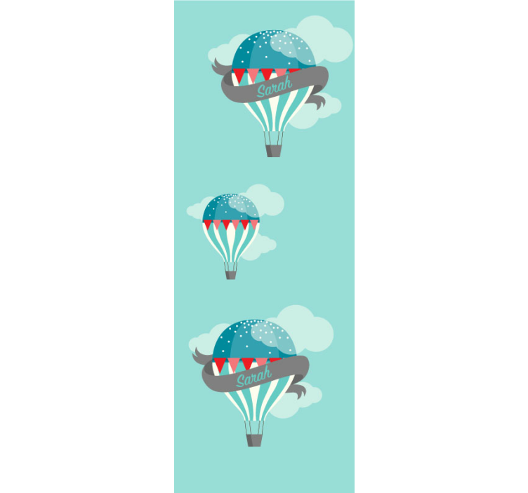 Balloon Adventure Theme wallpaper childrens room - TenStickers