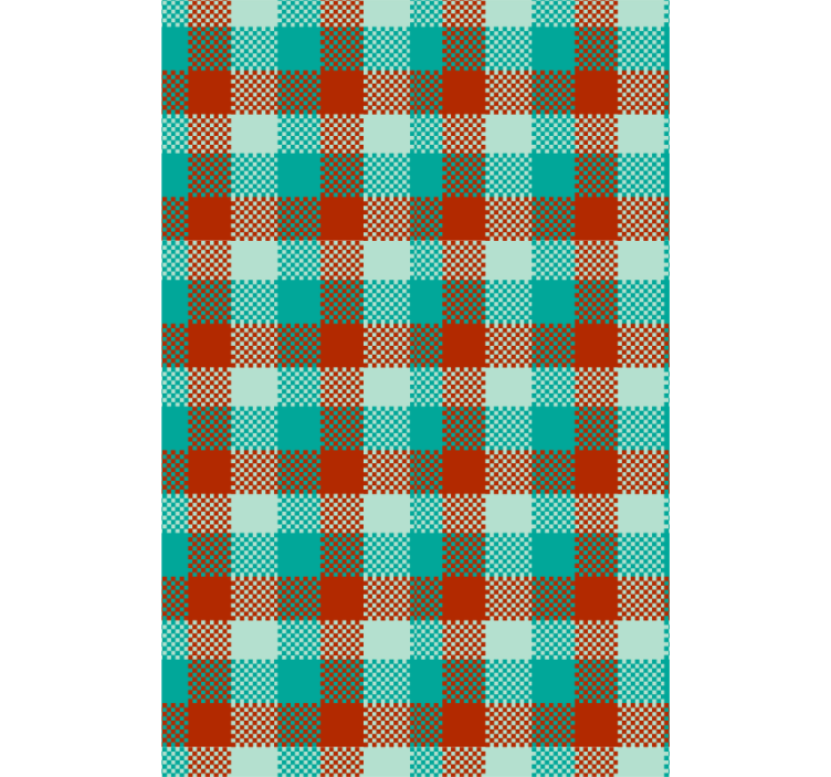 Gingham Pattern wallpaper geometric - TenStickers