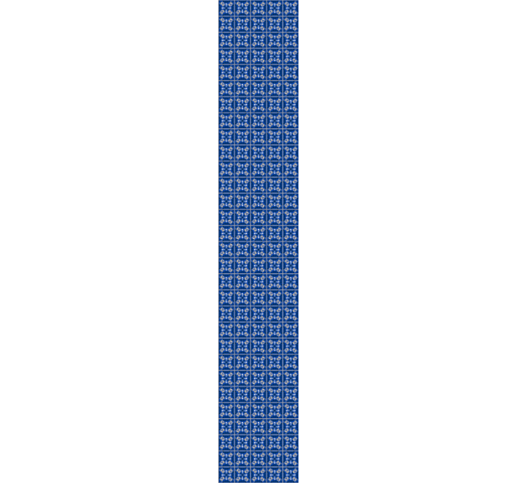 blue squares with the grey line wallpaper - TenStickers