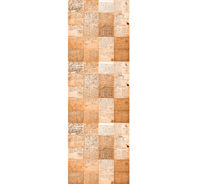 Manuscript patterns retro wallpaper - TenStickers