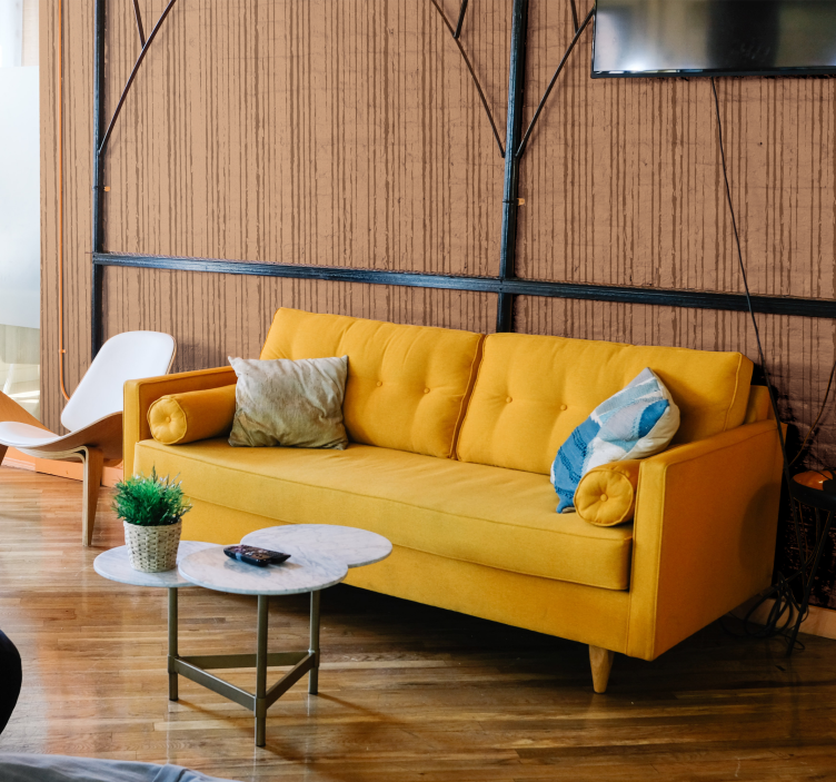 Wallpaper vintage vertical stripes - TenStickers