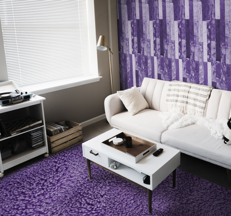Purple textured panels marble effect wallpaper - TenStickers