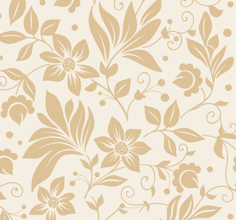 Floral wallpaper elegant floral decor - TenStickers