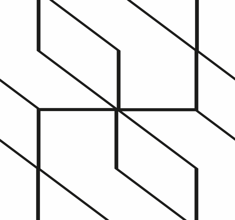 Abstract Line Shapes wallpaper geometric - TenStickers