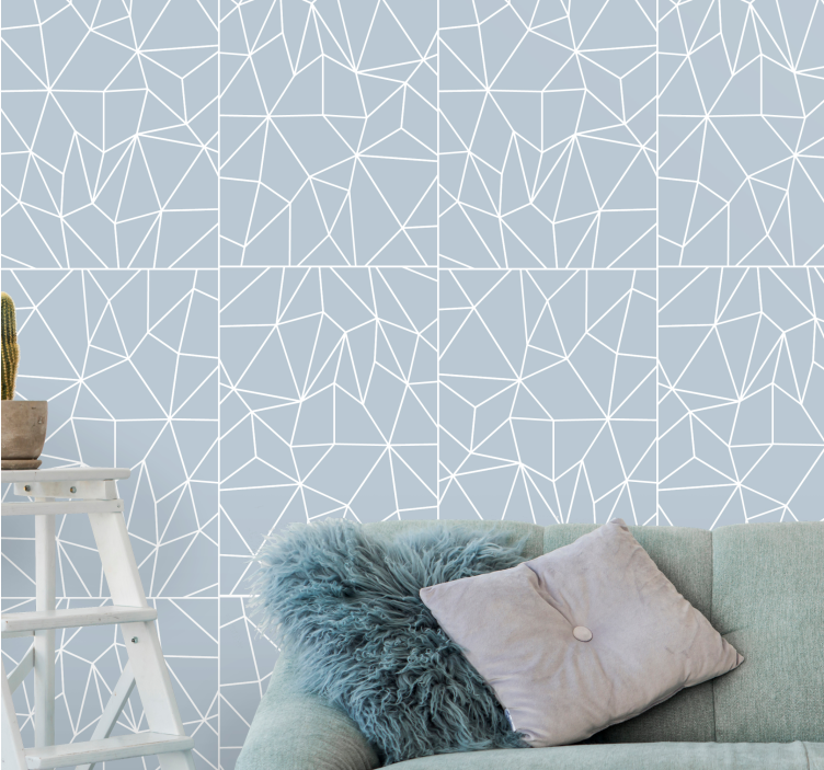 Abstract Linework Design wallpaper geometric - TenStickers