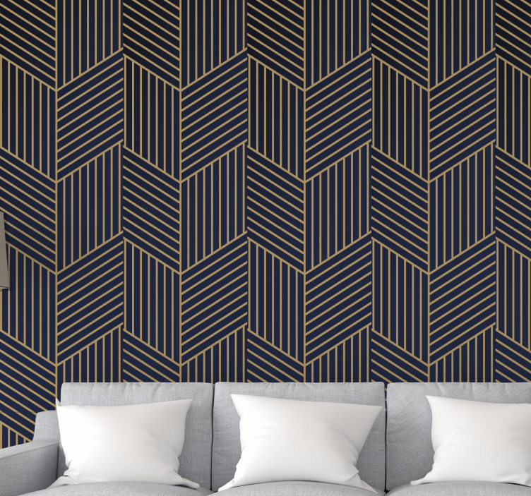 Angular Geometric Pattern wallpaper geometric - TenStickers