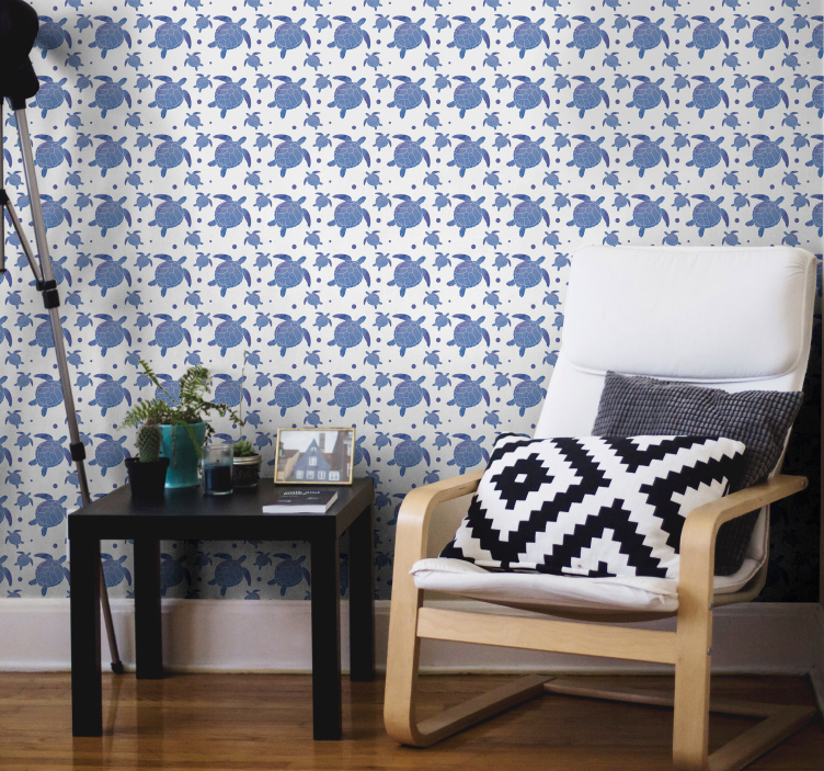 Blue turtles Animal Wallpaper - TenStickers