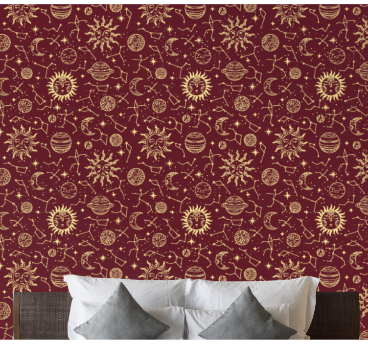 Celestial Patterns art wallpaper - TenStickers