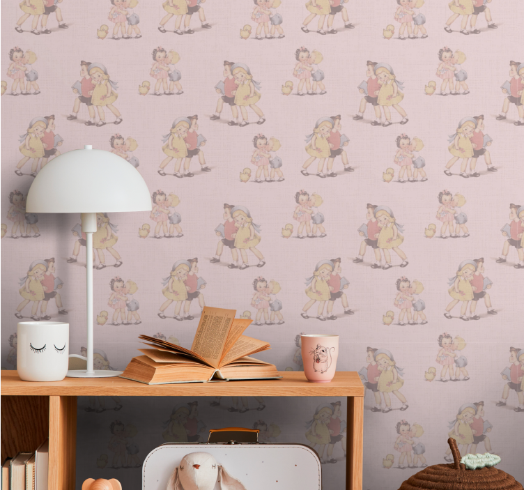 Charming Childhood nursery room wallpaper - TenStickers